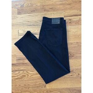 AG Everett SUD Sueded Slim Straight 35x32 Jeans Navy Blue Adriano Goldschmied